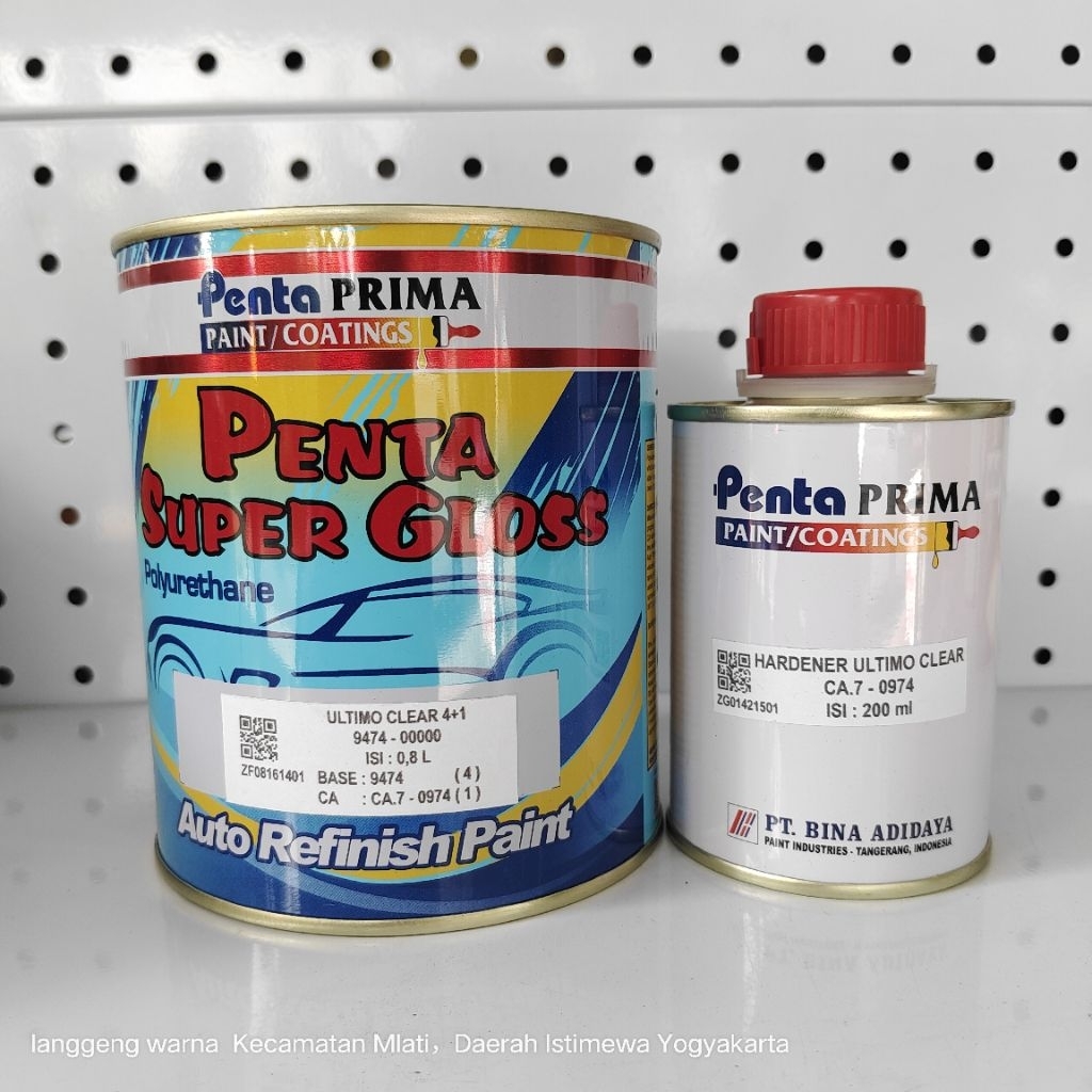 Pernis Penta Super Gloss Ultimo Clear Coat 4:1 Ekonomis