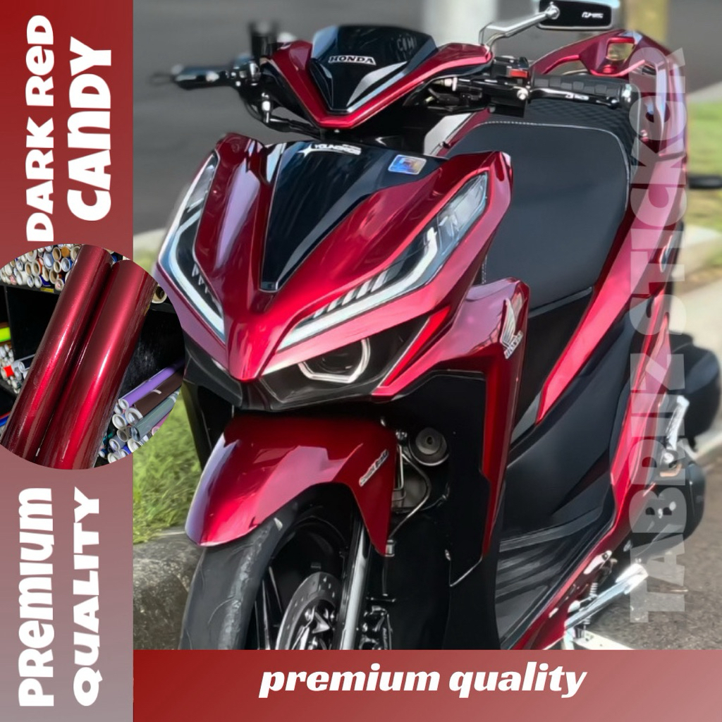 Skotlet sticker skotlet warna dark red candy skotlet merah gelap kendi merah gelap candy  motorcycle