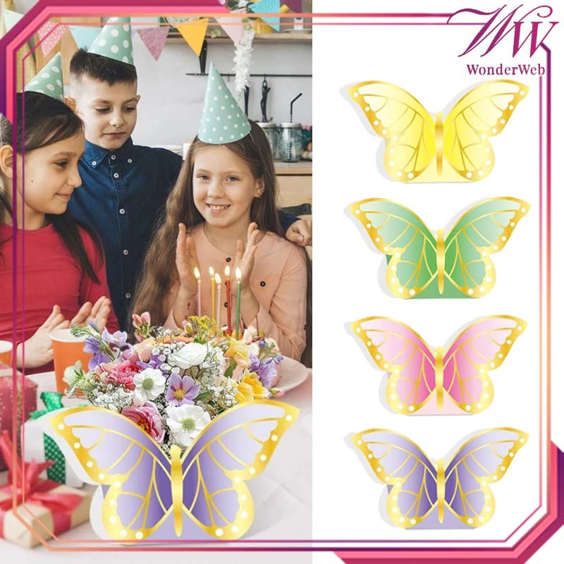 

12pcs/set Flower Box Portable Kotak Bunga Tenteng Handy DIY Butterfly Flower Box Tas Bunga