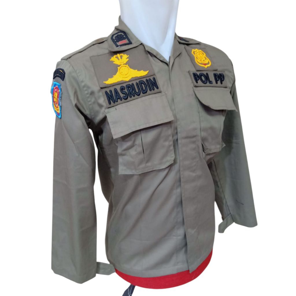 PDL POL PP BORDIR TIMBUL/ KEMEJA PDL POL PP/ SERAGAM PDL PO PP