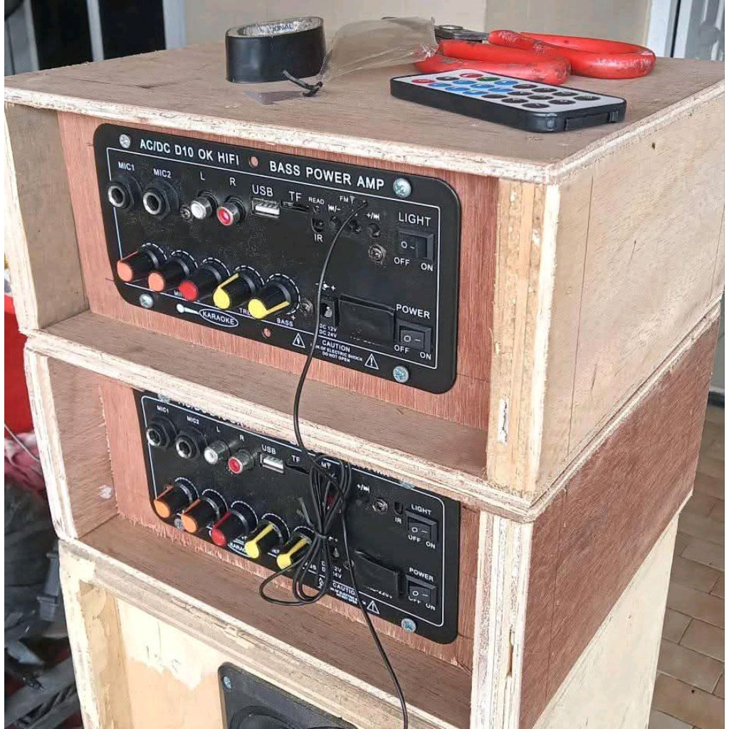 Power Amplifier Aktif Bisa Bluetooth dan Karaoke