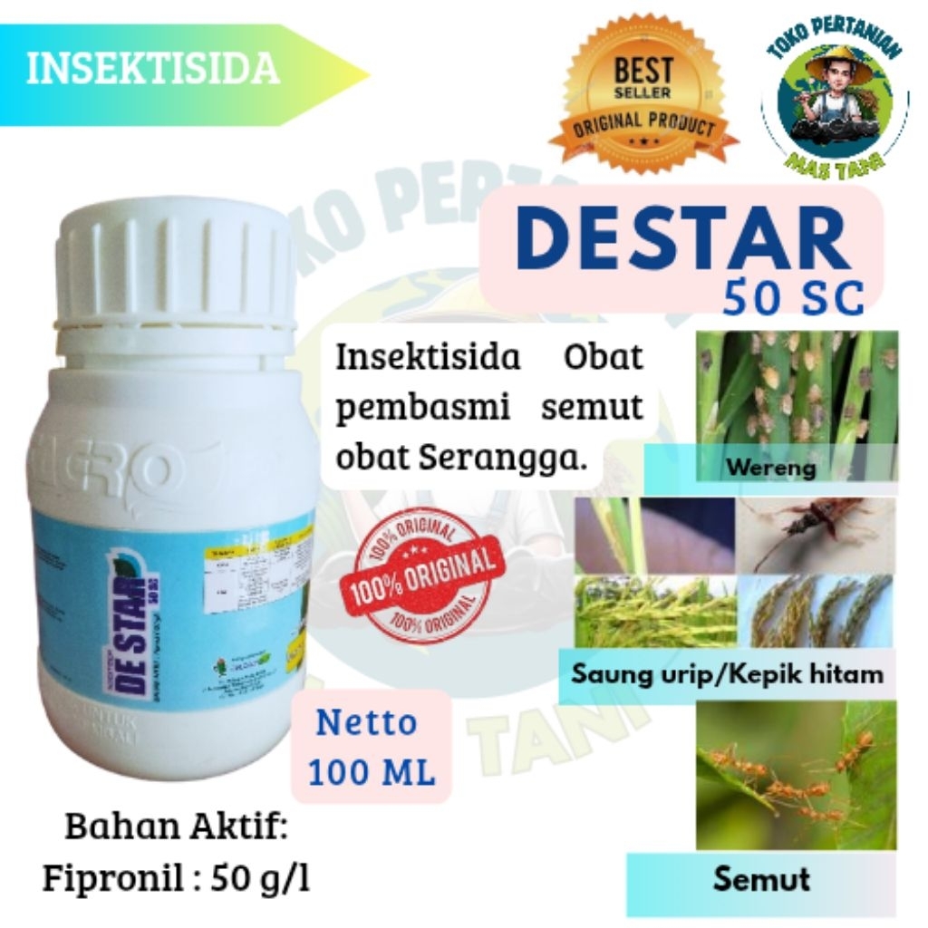 Insektisida De-star Destar 50 SC 100 ML Pembasmi Semut Obat Serangga | Pestisida | Pengendali Hama
