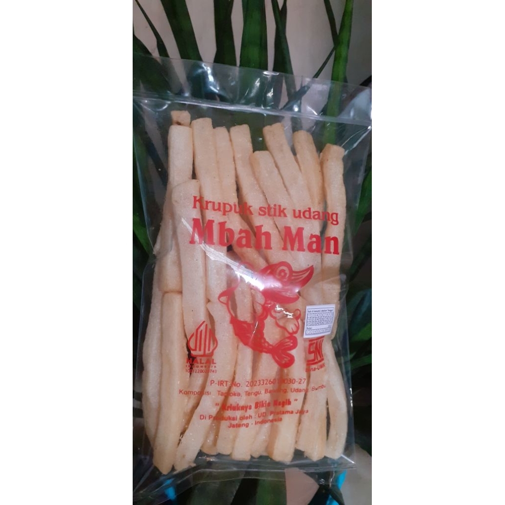 

krupuk stik udang mbah man