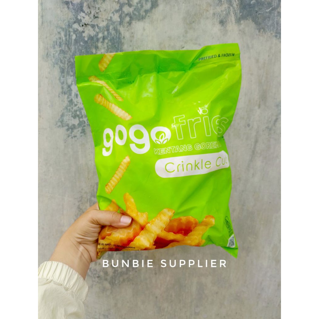 Kentang Gogo Crinkle Cut 1 Kg | Kentang Frozen