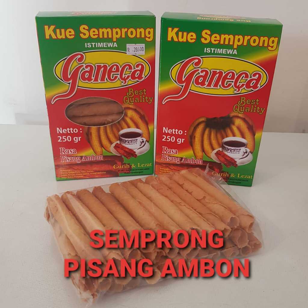 

Ganeca Kue Semprong Pisang Ambon 250 gr