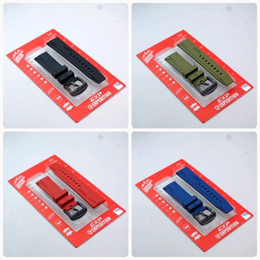 SJ ~ Tali Jam Karet Silikon FKM EXPEDITION ORIGINAL , Strap Rubber Silikon EXPEDITION