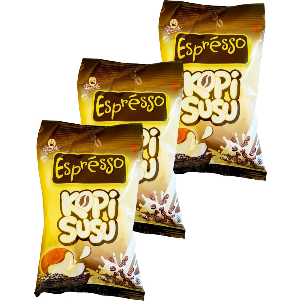 

permen espreso kopi susu 3 pak x 50 pcs