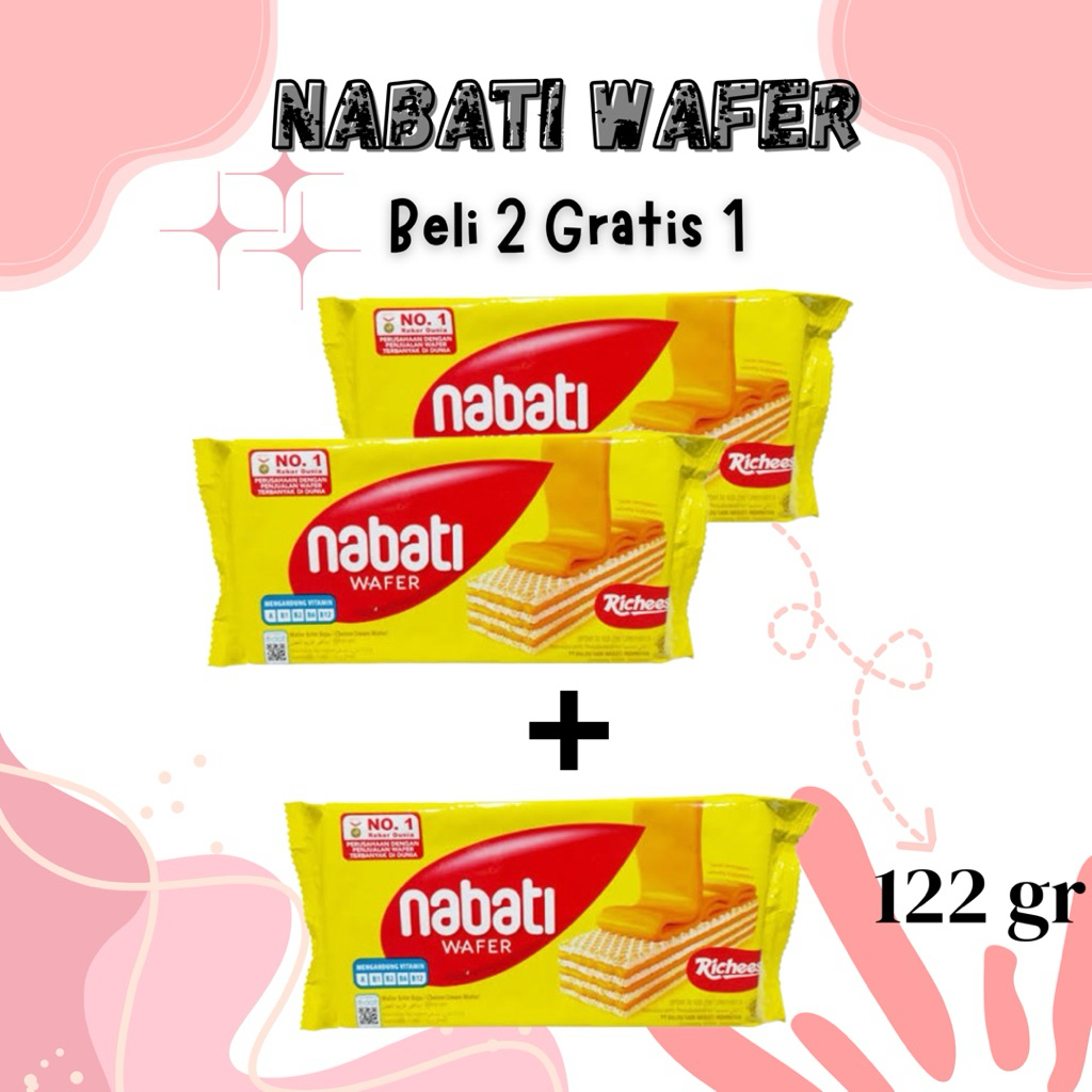 

Paket Hemat Nabati Wafer 2+1 All Variant ( 122g )