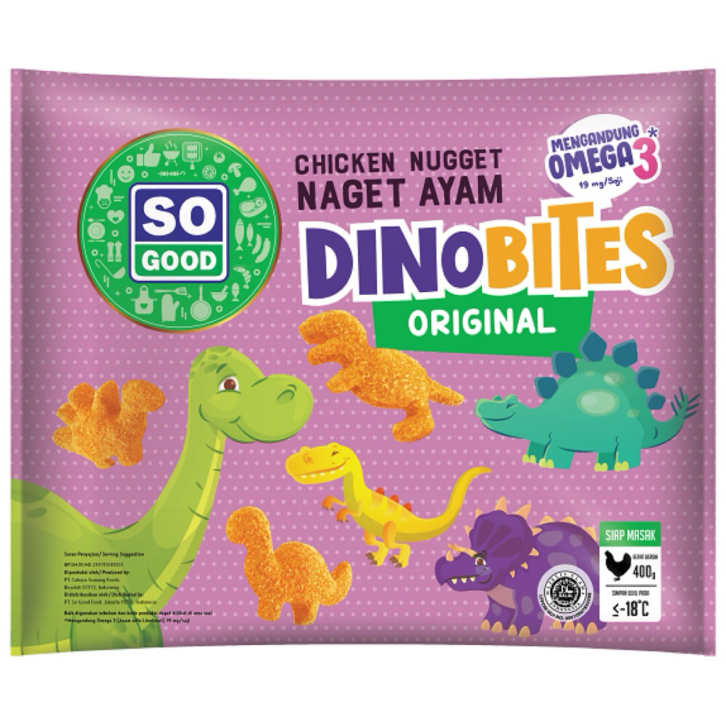 

SoGood Chicken Nugget Dino / So Good Naget bentuk dino 400gr