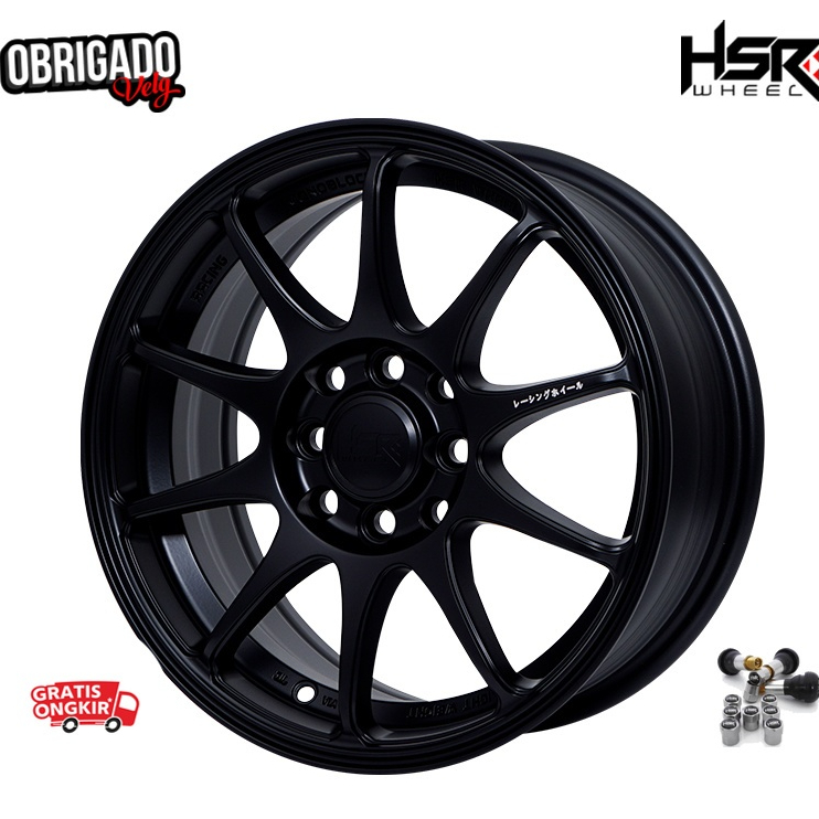 Velg Mobil Racing Ayla, Agya, Avanza, Brio, Wuling Confero, Jazz, Vios, Xenia R15 HSR INDY BOROKO