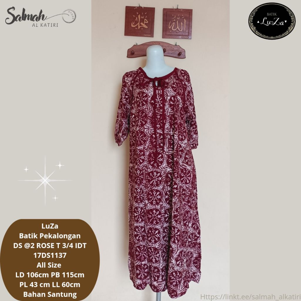 Daster LuZa Batik Pekalongan DS ROSE IDT