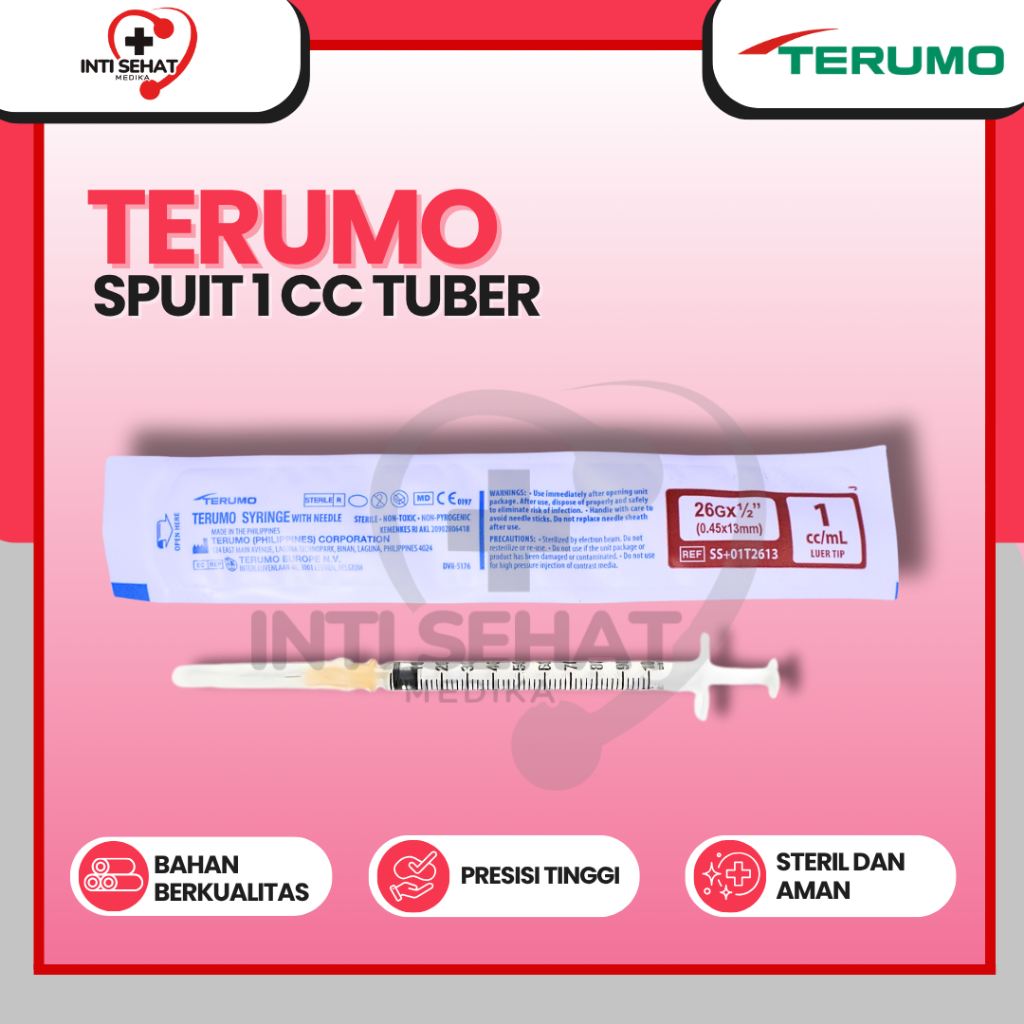 Spuit 1cc Terumo / Spuit 1ml Terumo Tubercullin " BOX "