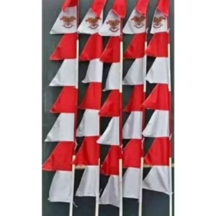 BENDERA UMBUL UMBUL MERAH PUTIH SABLON GARUDA | BENDERA UMBUL UMBUL KEMERDEKAAN
