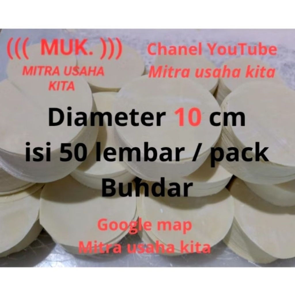 kulit dimsum 10 cm spesial putih