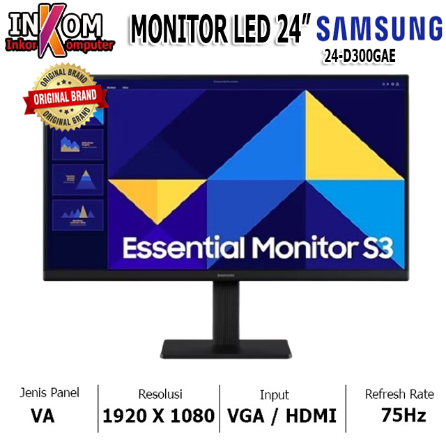 Monitor LED 24INCH LED MONITOR LG / SAMSUNG BARU