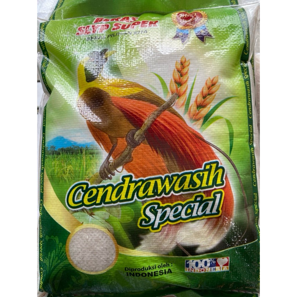 

BERAS MERK CENDRAWASIH SPESIAL KEMASAN 5KG