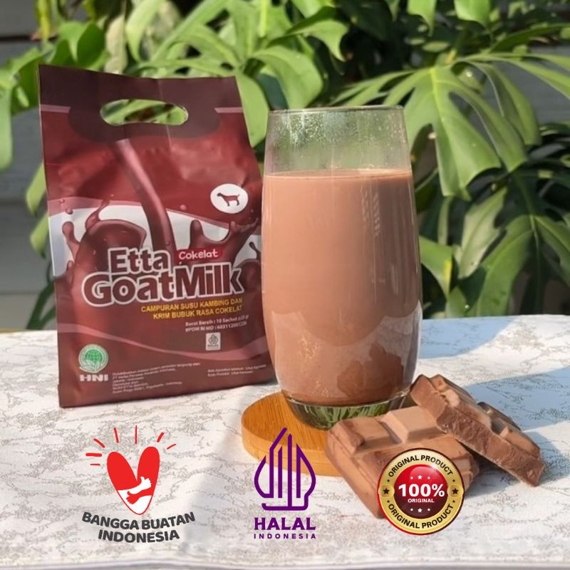 

ETTA GOAT MILK COKLAT (SUSU KESEHATAN / SUSU KAMBING ETAWA /HNI / HALAL / 10 sachet