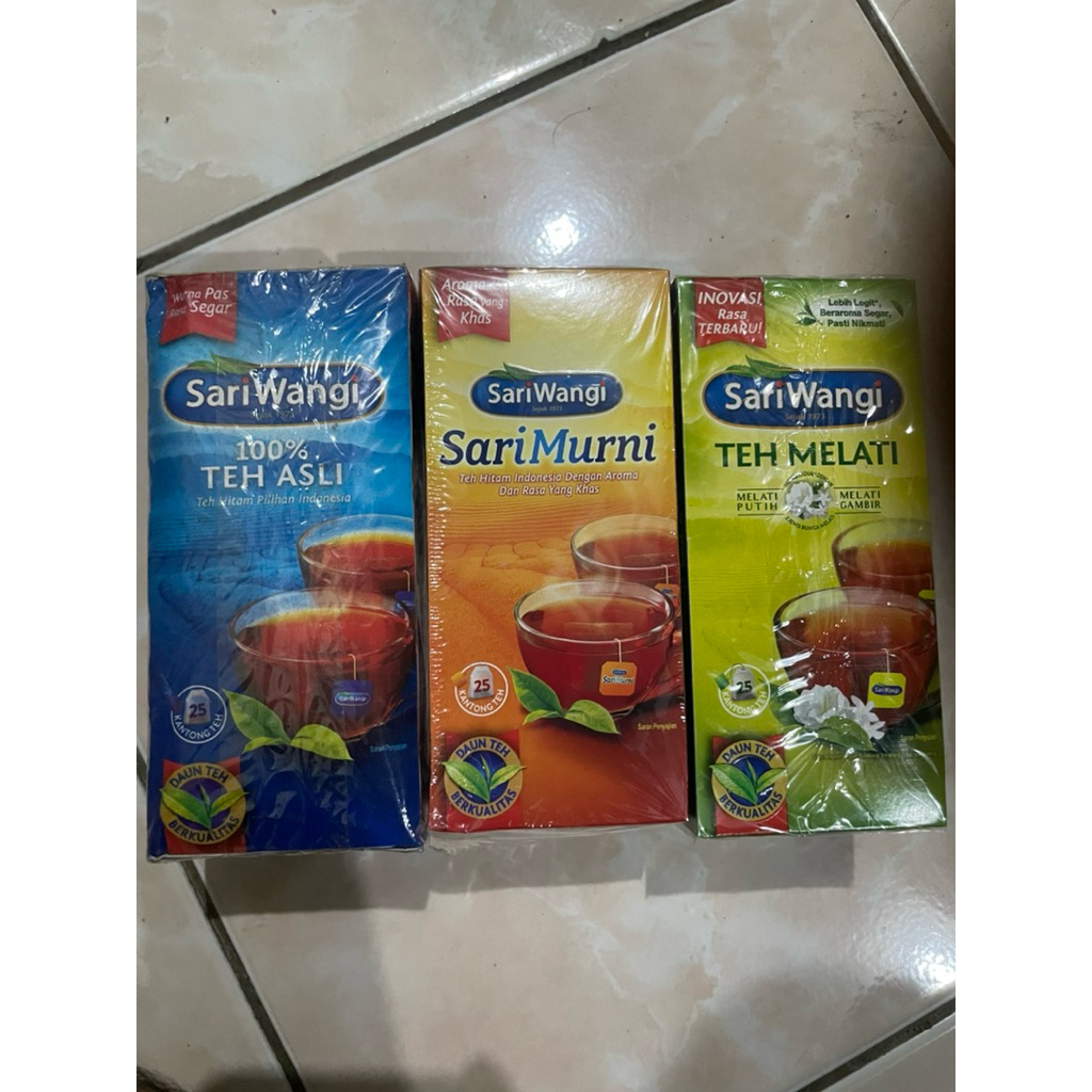 

Teh Sariwangi Isi 25 Teh Asli / teh Melati