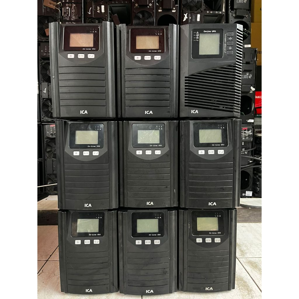 UPS ICA SE1000 [ 1000VA / 700W ] ONLINE SINEWAVE Second Include Batterai Dan Kabel Power