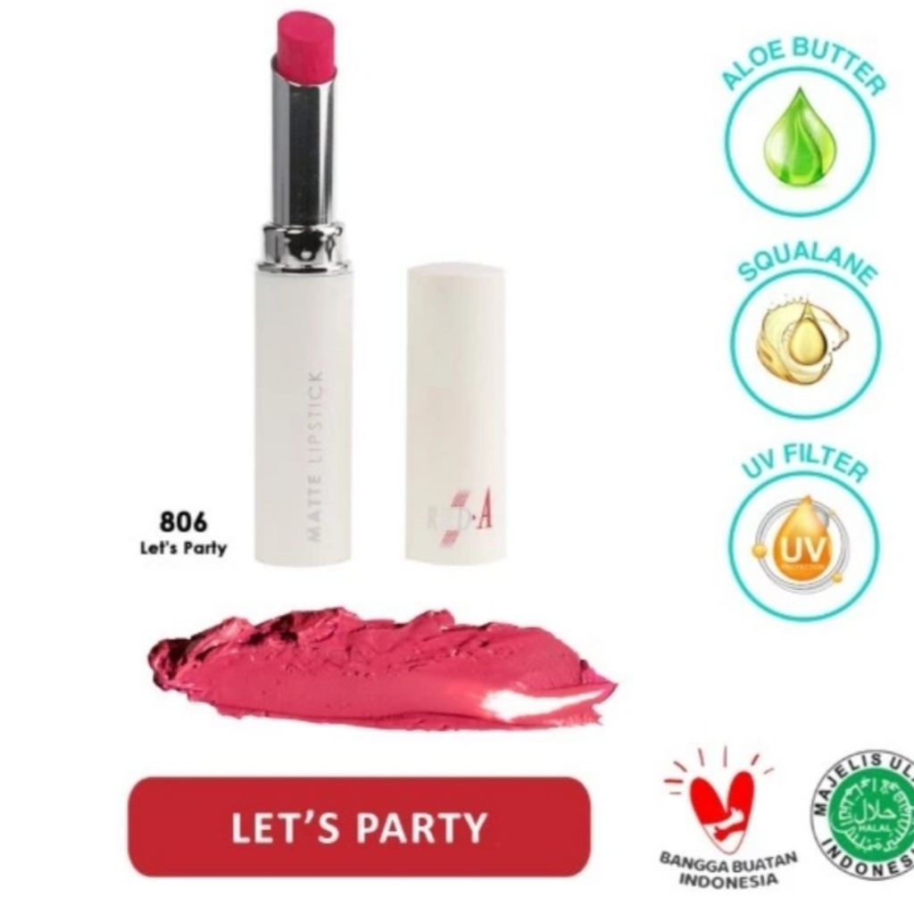 Red-A Lip Matte  Lipstik Matte Viva