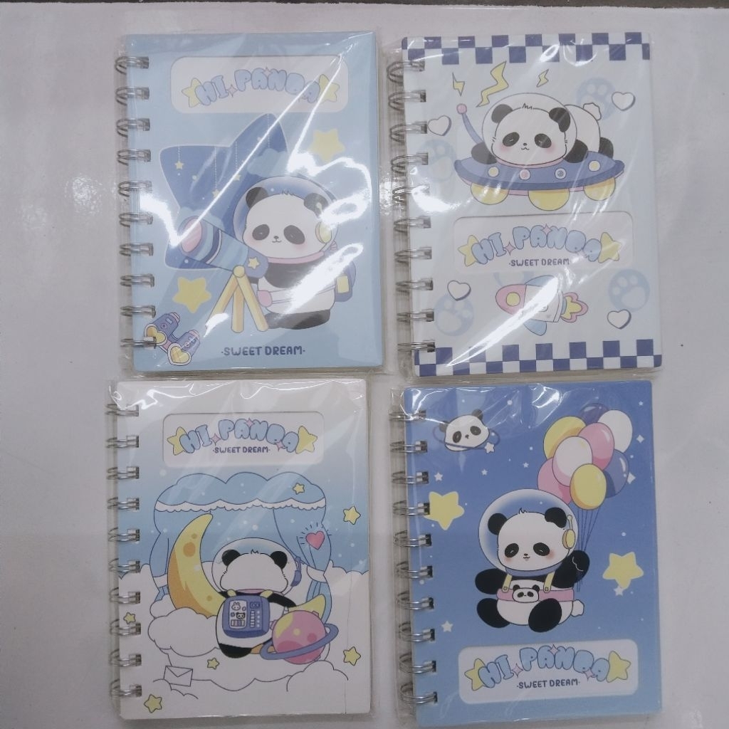 

[COD] Notebook Spiral Motif Panda Blue
