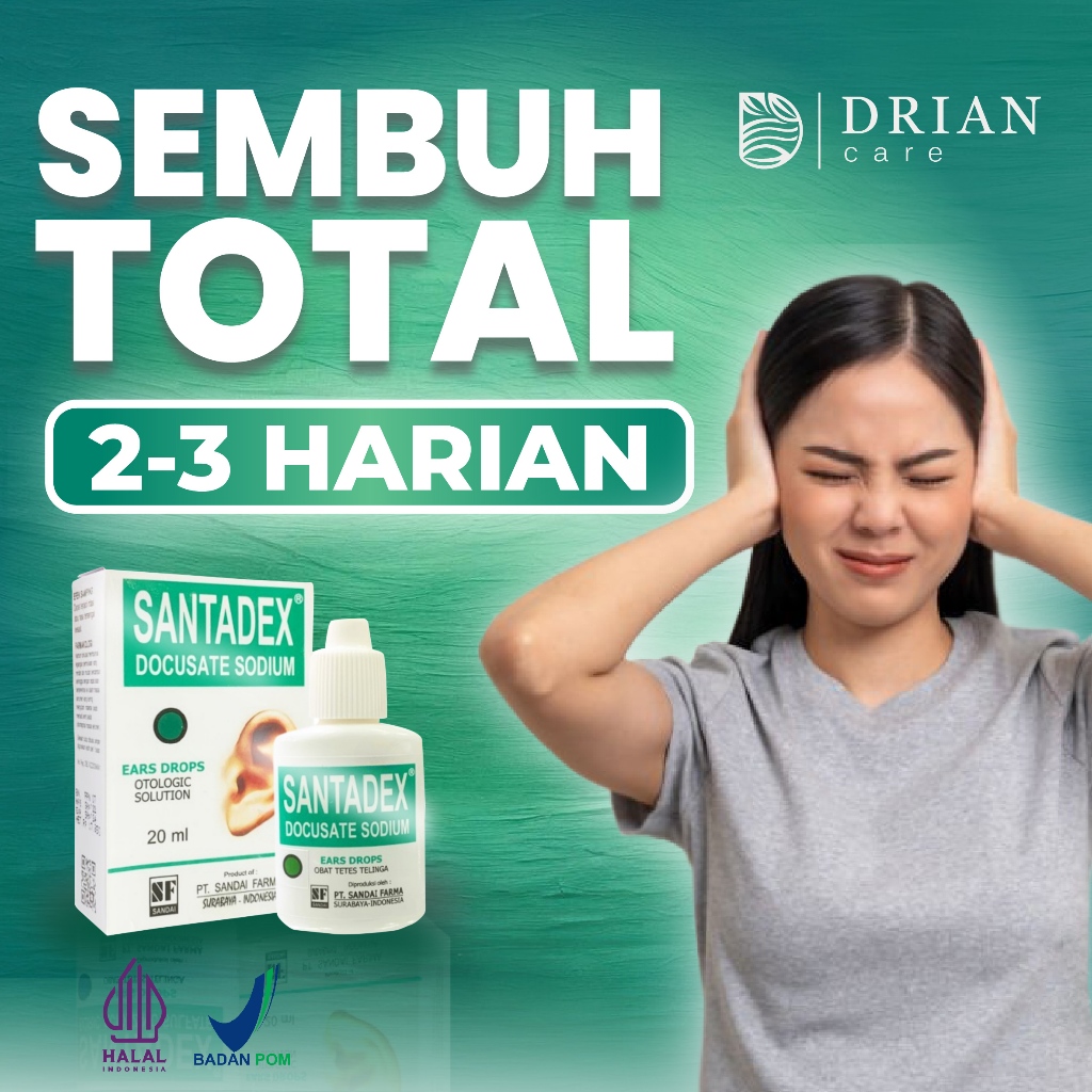 Obat Sakit Tetes Telinga Pelunak Kotoran Keras Budeg Congek Gatal Tuli Berdengung Berair Dan Bau