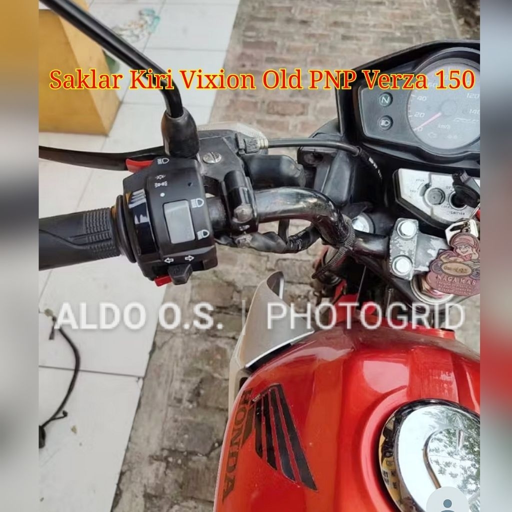 Holder Saklar Kiri Old Vixion Original Minda PNP Verza 150 Saklar Lampu Utama Old Verza Lama PNP