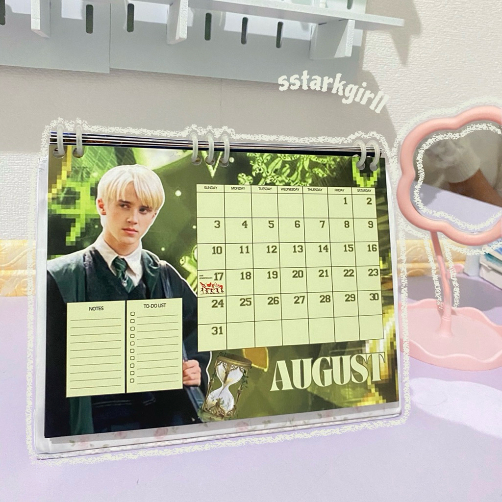 

(HP) aesthetic table calendar harry potter full month by sstarkgirll