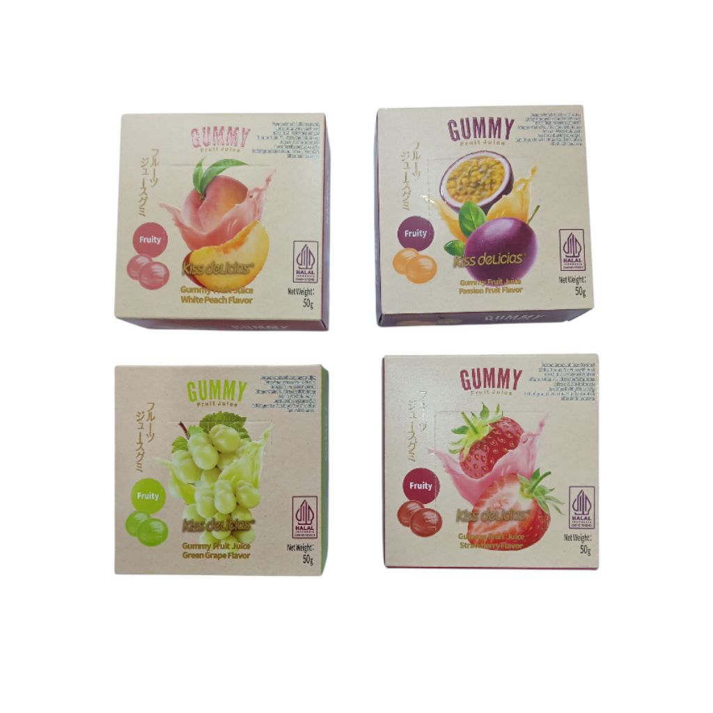 

GUMMY FRUIT JUICE KISS DEICIAS