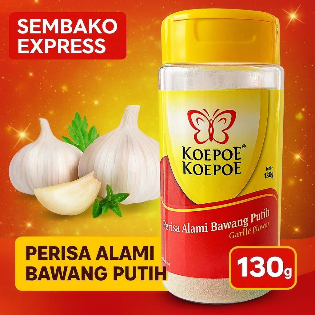 

Koepoe Koepoe Perisa Alami Bawang Putih 130g – Garlic Powder Siap Pakai