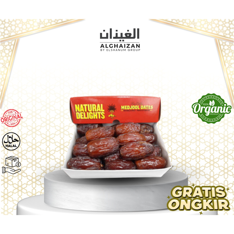 

Kurma Medjool Original Natural Delight Large 1kg / Medjool Fresh Dates / Medjool California /