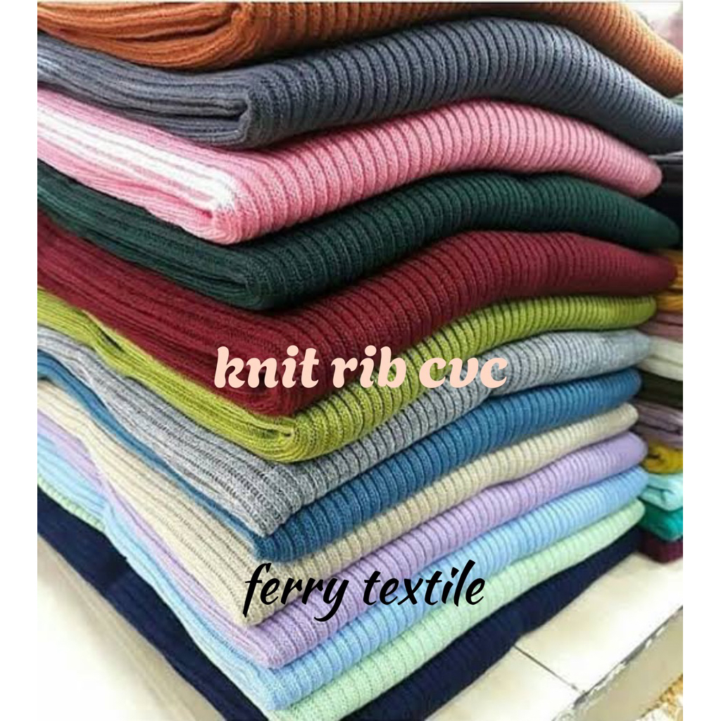 KAIN KNIT RIB (CVC) per 0.5 meter