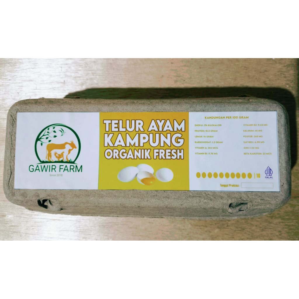 Telur Ayam Kampung Organik Fresh isi 10 murah