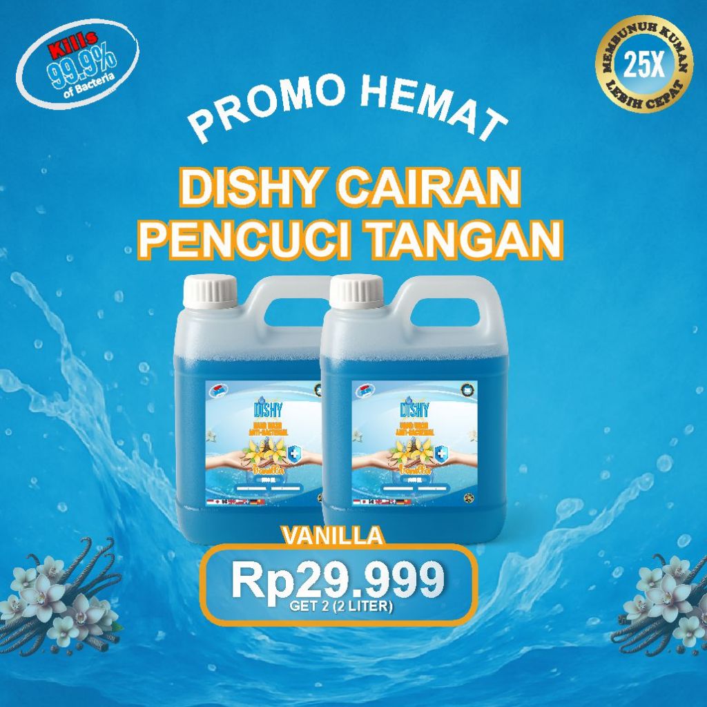 Sabun Cuci Tangan / Sabun Cuci Tangan 1 Liter / Sabun Cuci Tangan Vanilla / Sabun Cuci Tangan Cair/ 