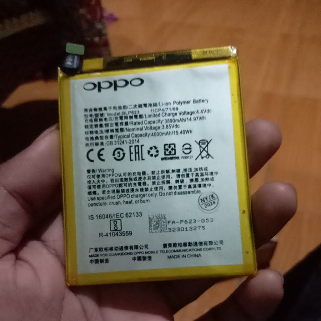 baterai copotan oppo f3 plus