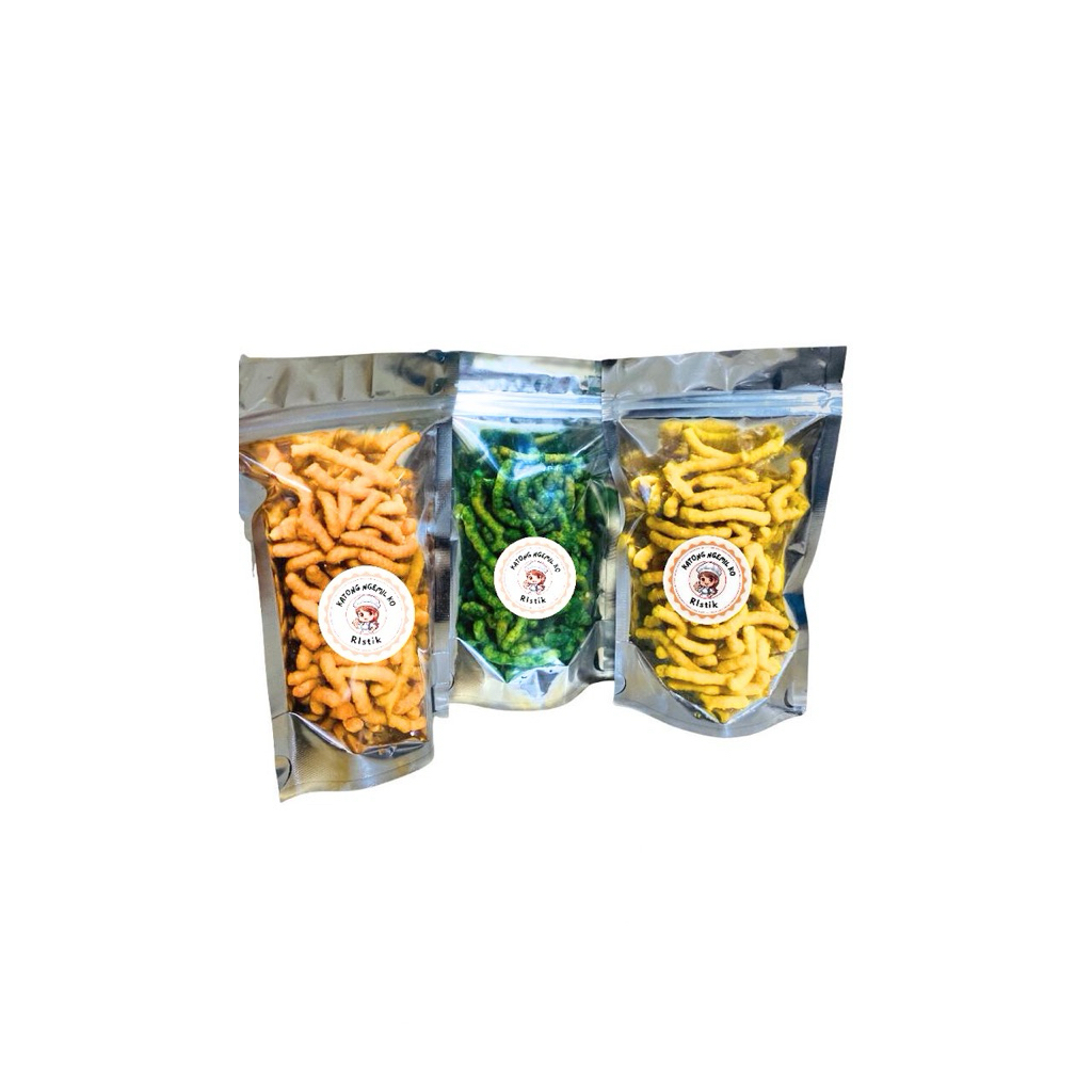 

Cemilan Ristik/5 Varian Rasa/Rasa rumput laut/Balado/Jagung Manis/Keju/Jagung bakar