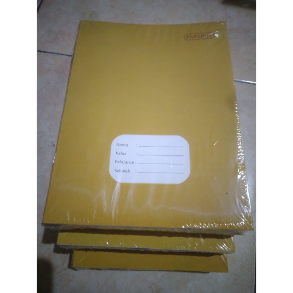 

Buku tulis sampul coklat PAPERUS 40 lembar/ buku tulis sampul coklat bio 38 Lembar isi 10 pak