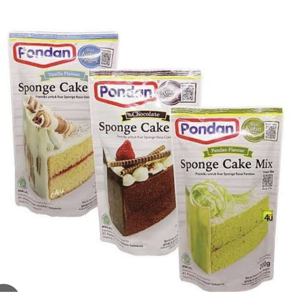 

Pondan Sponge Cake Mix 200 gr-Premiks untuk Kue Sponge Aneka Rasa