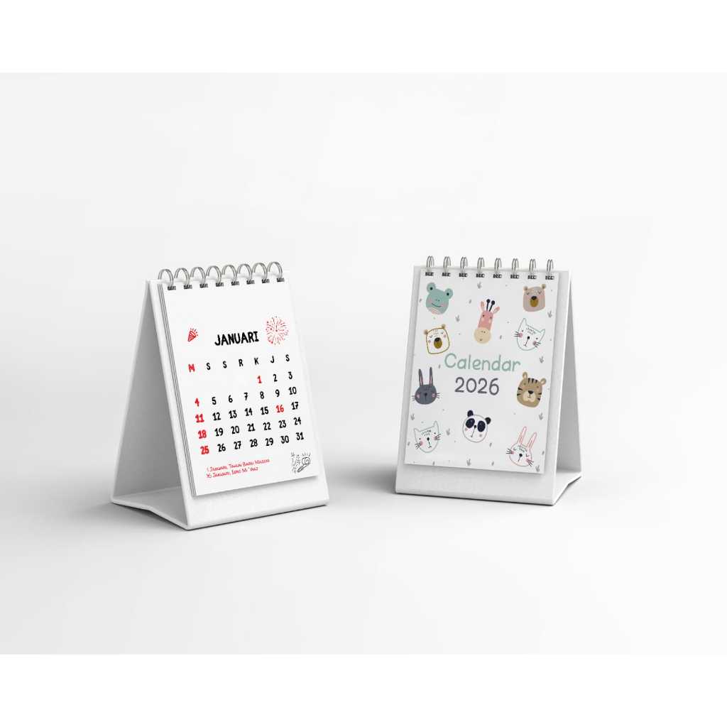 

KALENDER 2026 AESTETIC / KALENDER MINI STAND 2026 / KALENDER MINI 2026 / KALENDER 2026 by.TOOKE