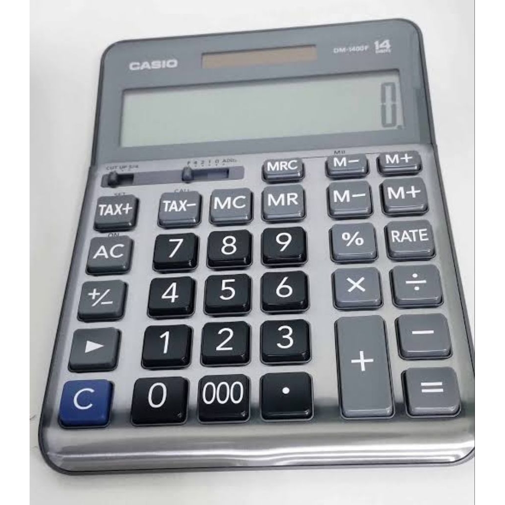 

CASIO DESKTOP TWO WAY POWER LARGE DISPLAY DM 1400 F ORIGINAL ASLI TERJAMIN