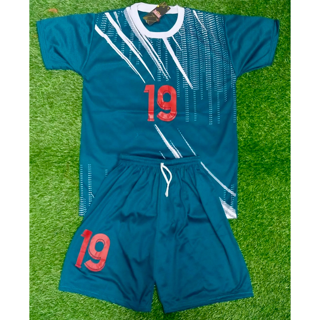 SETELAN BOLA JERSEY BAJU KAOS BOLA SERAGAM FUTSAL TIM 18 PCS ANAK #1