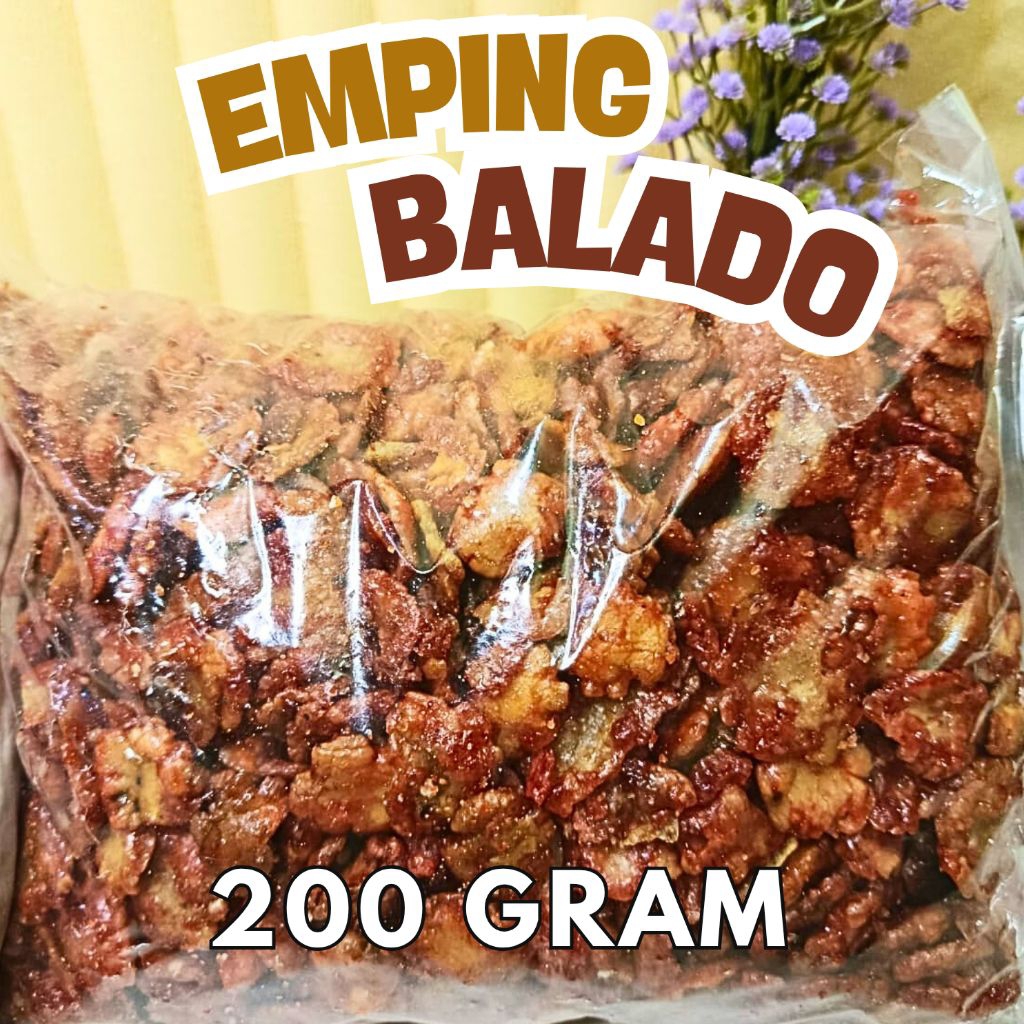 

BELI 2 GRATIS 1 (random) Keripik Emping Balado 200gr Kripik/snack/cemilan