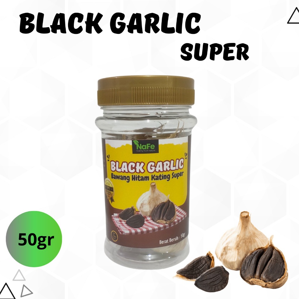 

NaFe Black Garlic Super Bawang Hitam Kating Super - 50 gram