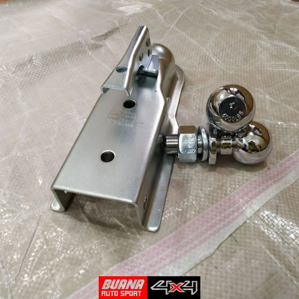 Coupler Trailer Anhang Coupler 2 Inch Plus Hitch Ball / Bola Towing Universal