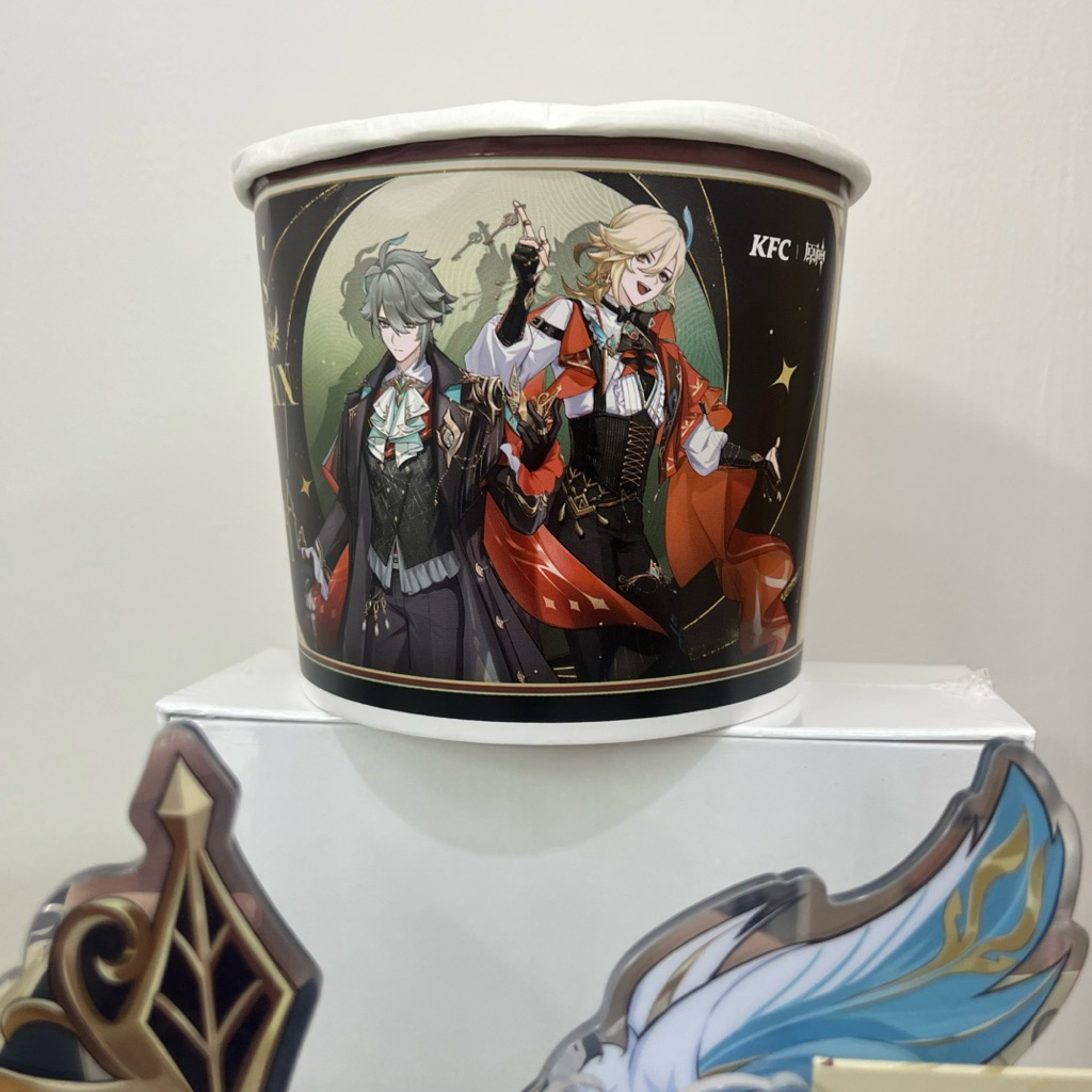 Sellyliavitaliavita Official Stock Kfc X Genshin Impact Collab Alhaitham & Kaveh Standee Botol