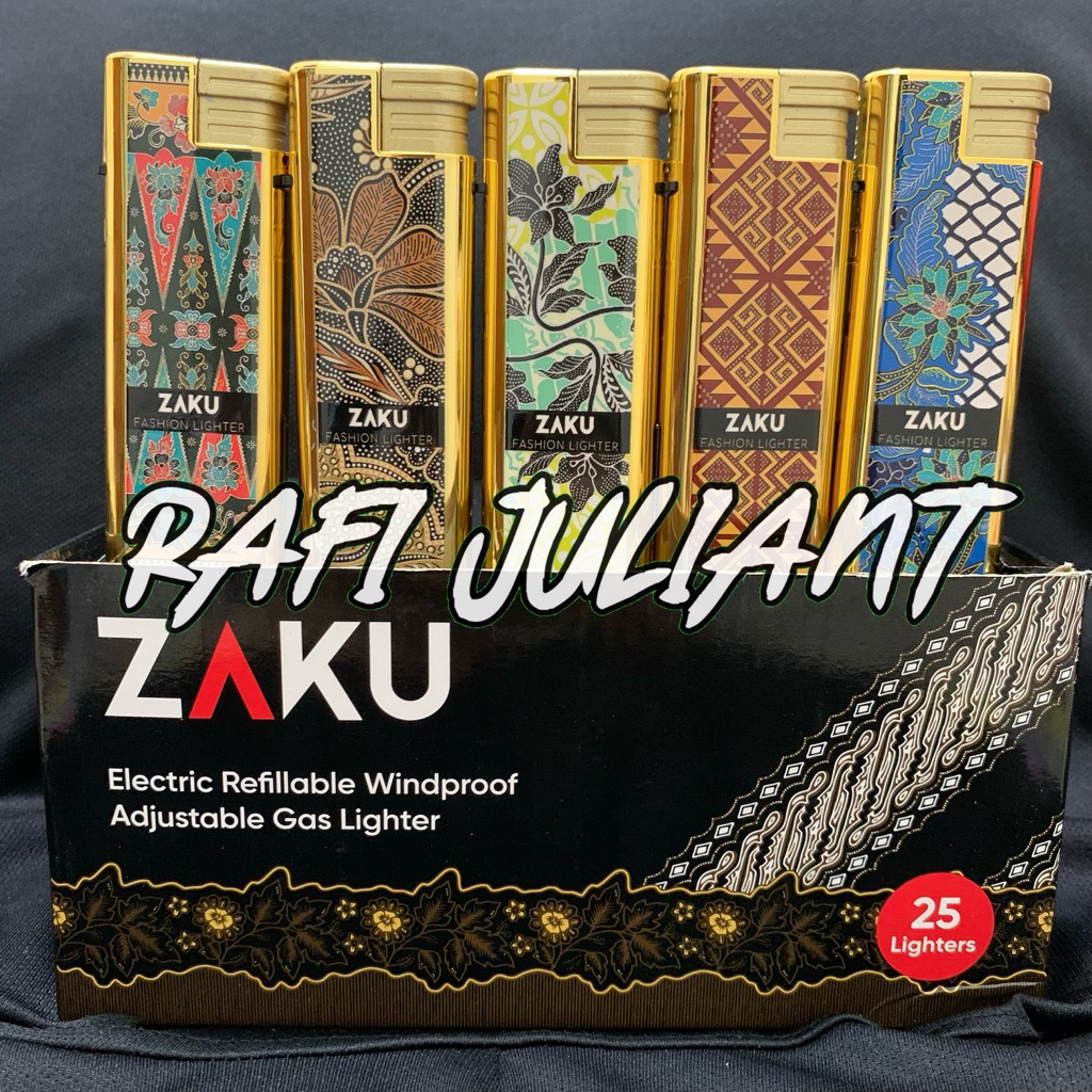 Korek Nyala Api JUMBO BARA Las ZAKU BTK STICKER (isi 25 pcs)