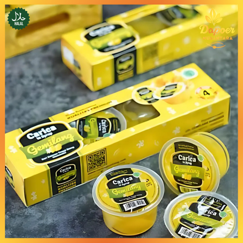 

Carica Gemilang Isi 4 Cup Minuman Buah Pepaya Dieng Segar Manisan Buah