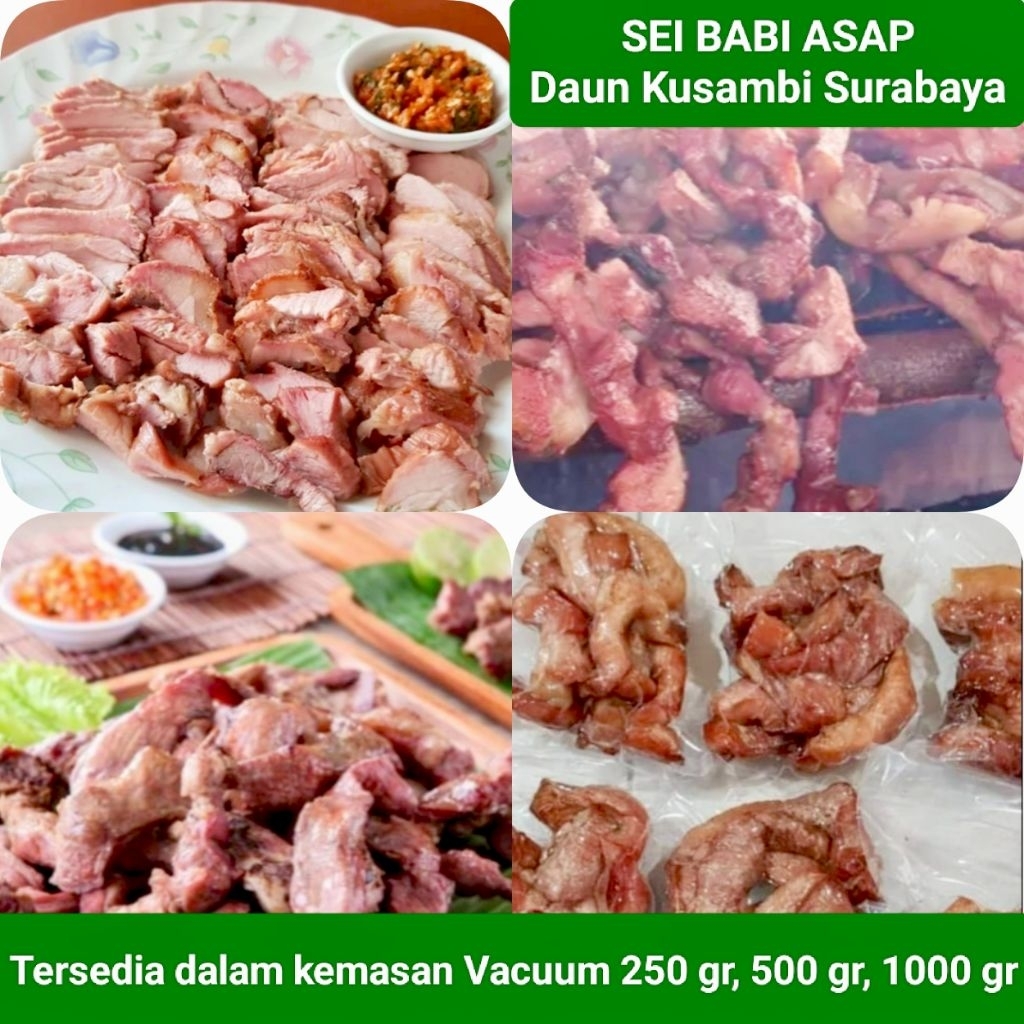 

SEI BABI ASAP DAUN KUSAMBI Khas Timor Kupang NTT