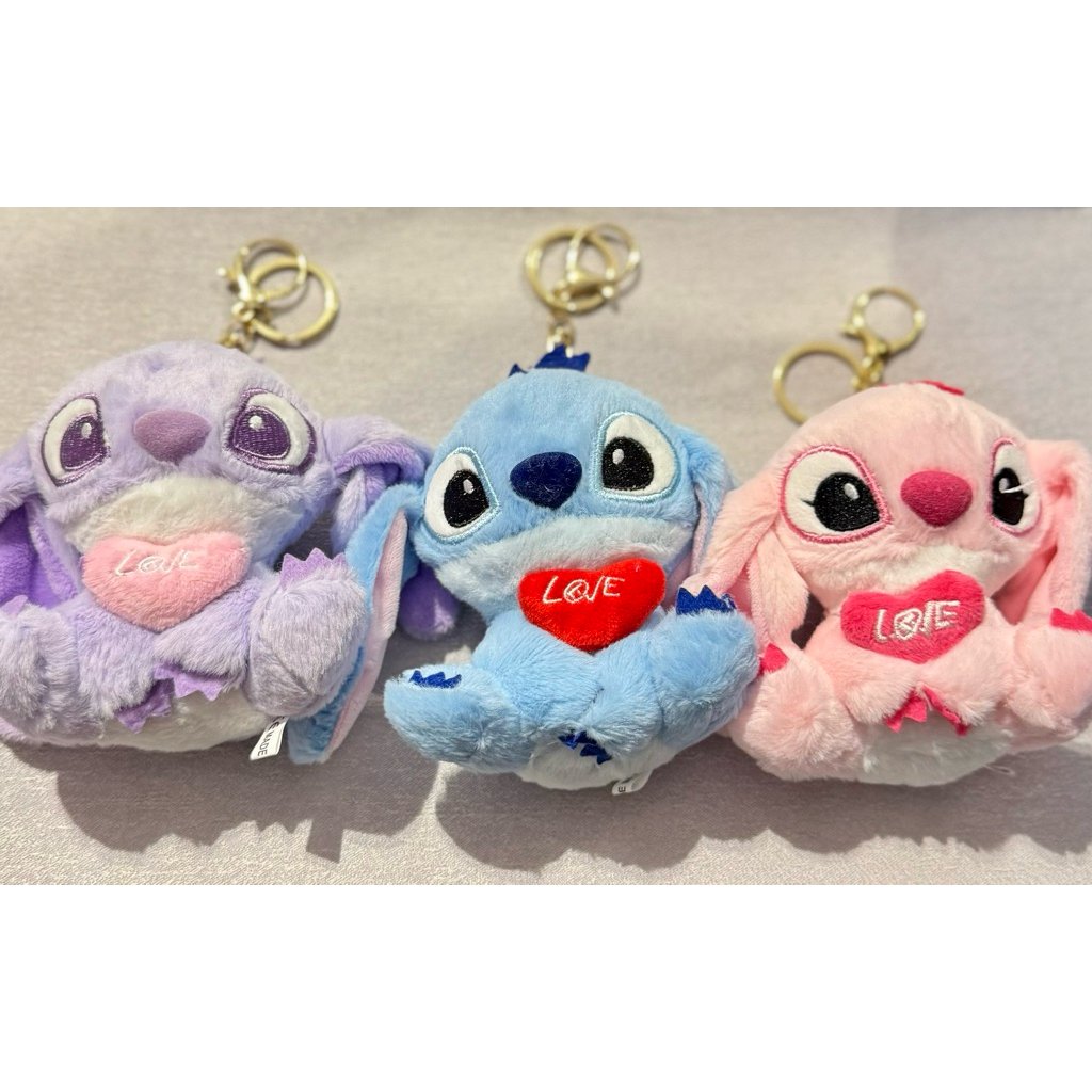 GANTUNGAN KUNCI BONEKA STITCH LOVE AW 0603141