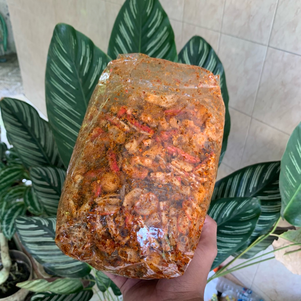 

Seblak Kering Mix Sebring Pedas Daun Jeruk Camilan Pedas Kerupuk Seblak Enak Renyah Seblak Kering Viral 100Gr